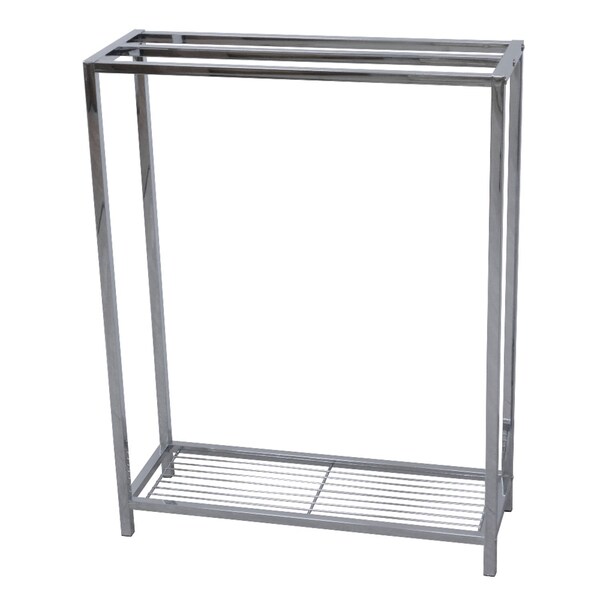 SCC8351 Edenscape Freestanding Iron Towel Rack, Polished Chrome